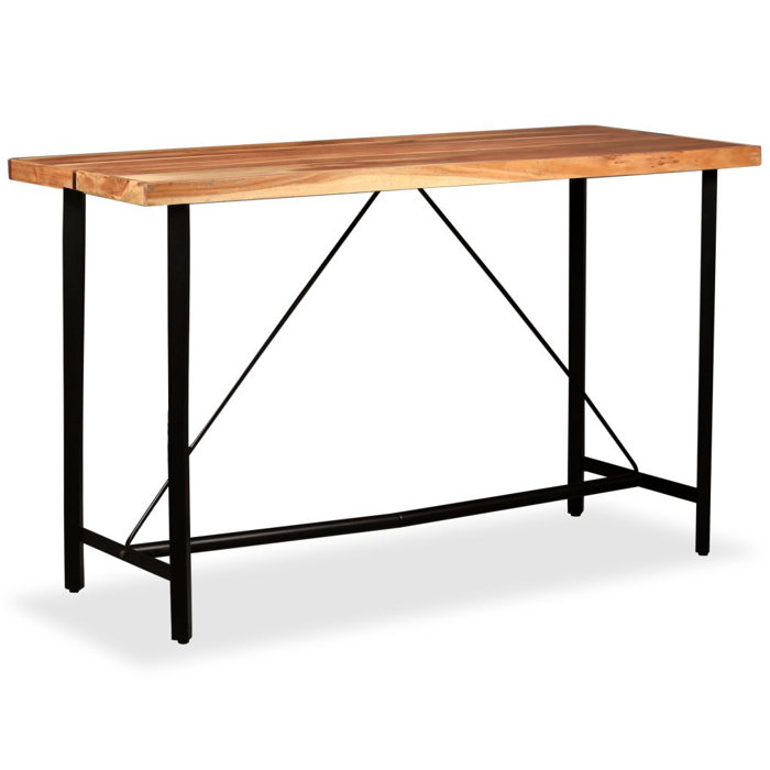 Union Rustic Bar Table Pub Table Bistro Table for Dining Room Solid